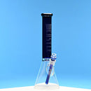 16” Castle Glassworks, Colored Tube High-Quality Borosilicate Glass Beaker Bong