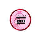 14“ 7mm Castle Glassworks Electroplated Beaker