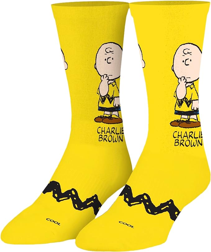 Licensed 2pk Funky Socks - Charlie & Snoopy - Assorted Design