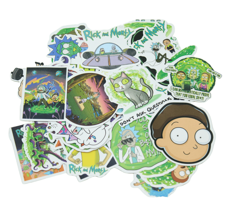 Cartoon Water Proof Stickers 6packs Deal - 300 pcs non-repeating