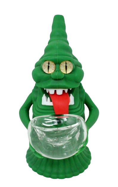 5" Green Monster Silicone Water Pipe