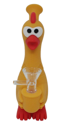 7" Screaming Chicken Silicone Water Pipe