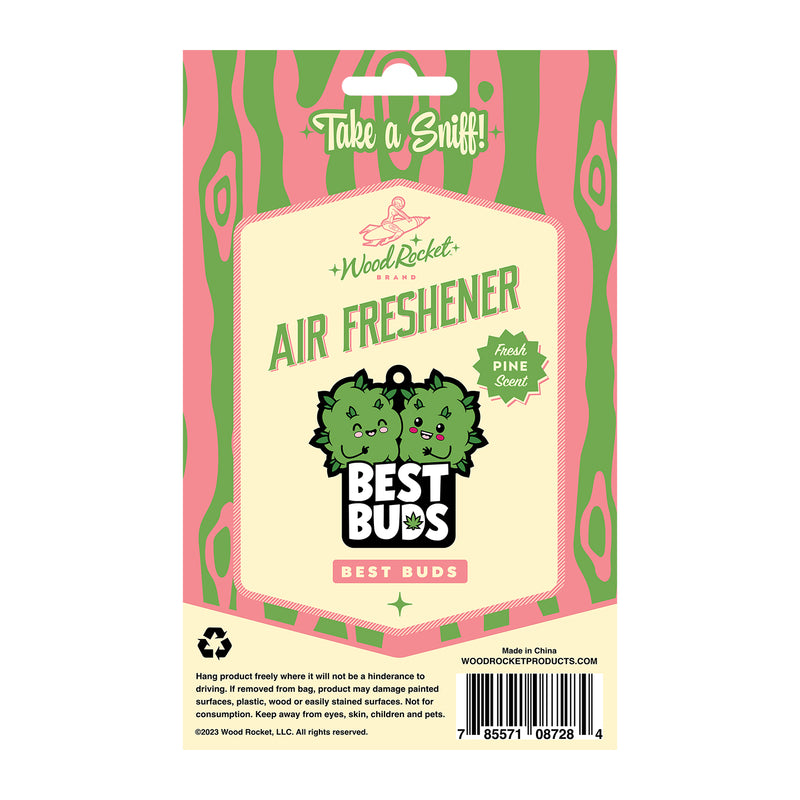 WoodRocket Best Buds Car Air Freshener