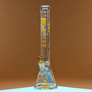 18” Castle Glassworks, Anubis Ancient Egyptian - Themed Beaker Bong