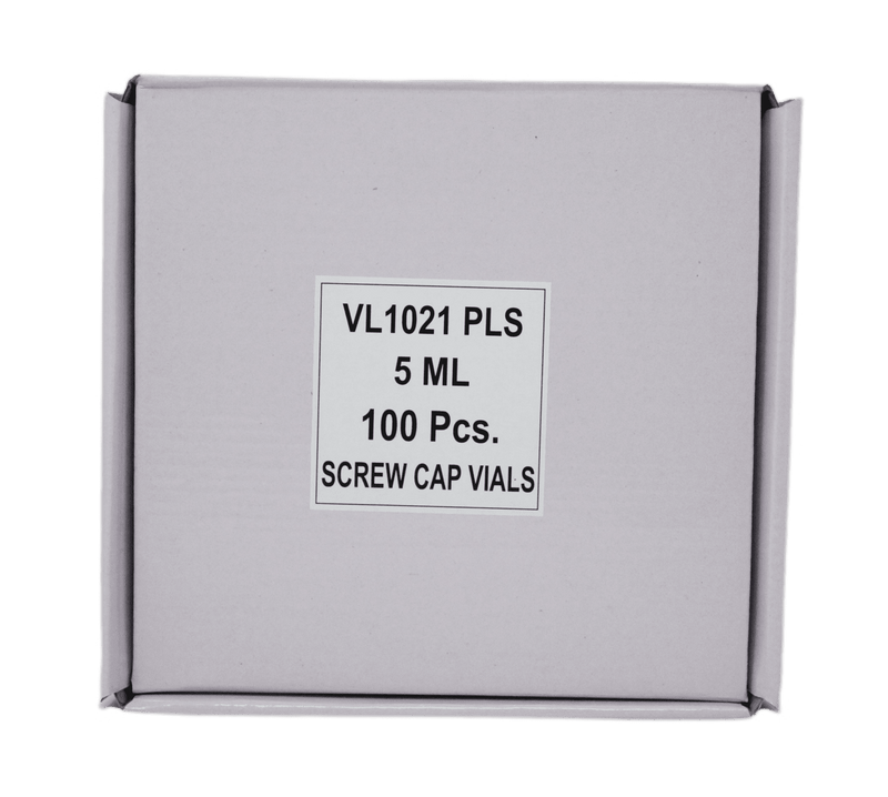 5gm Plastic Vials - 100 Per Box