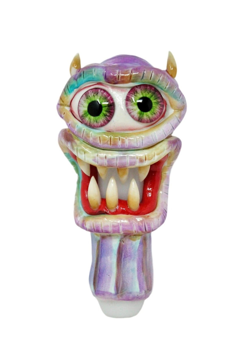 5" Double Eyes 3D Handcraft Hand Pipe