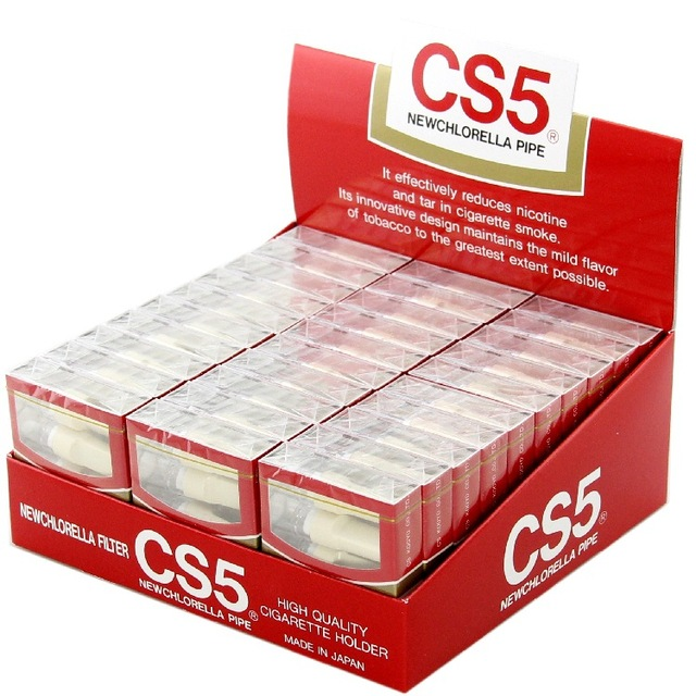 CS5 New Chlorella Cigarette Filters - 30 Packs/Display