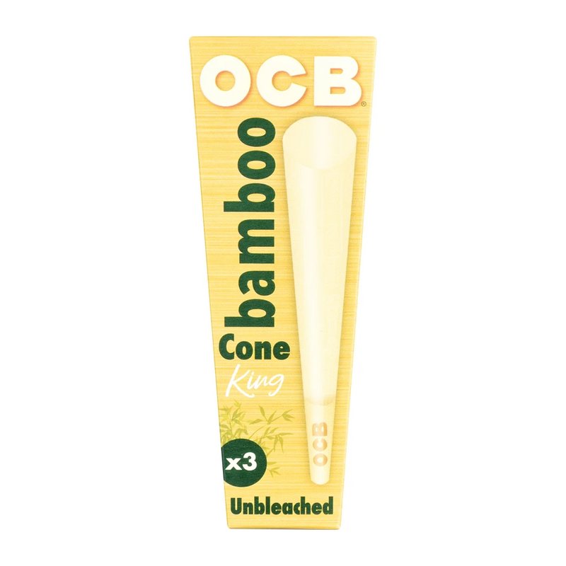 OCB Bamboo KS Pre-rolled Cones - 32 Packs/Box