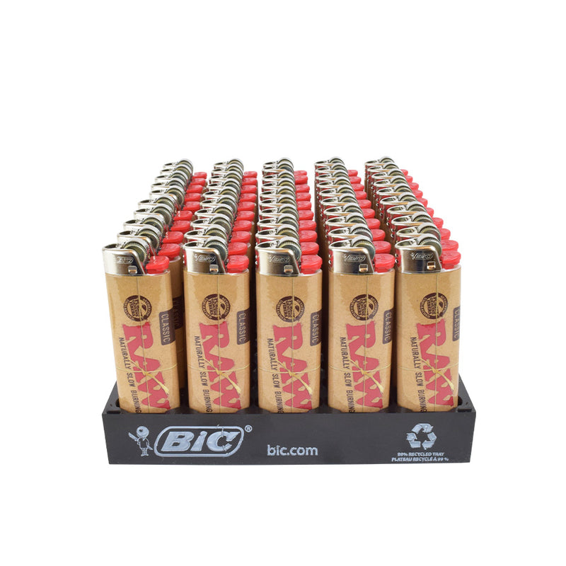 RAW Classic BIC Lighters - 50'S/Display