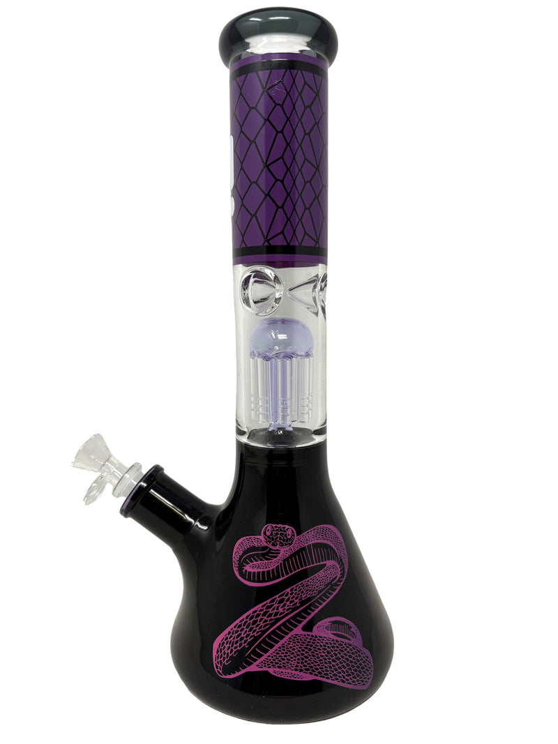 14" 7mm Infyniti Purple Cobra Beaker