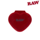 RAW GLASS CONE HEART PINK