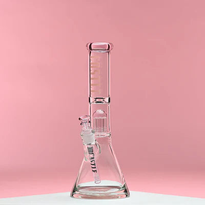 14” 9mm Castle Glassworks, 8 Arm Precision Crafted Beaker Bong
