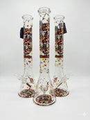 🐺✨18" 7mm Heavy Duty PHOENIX STAR Alpha Wolf Beaker Bong - Unique Artist Design