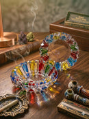 🌈✨ Unique CRYSTAL-CUT Luxury Rainbow Ashtray 🔥💎