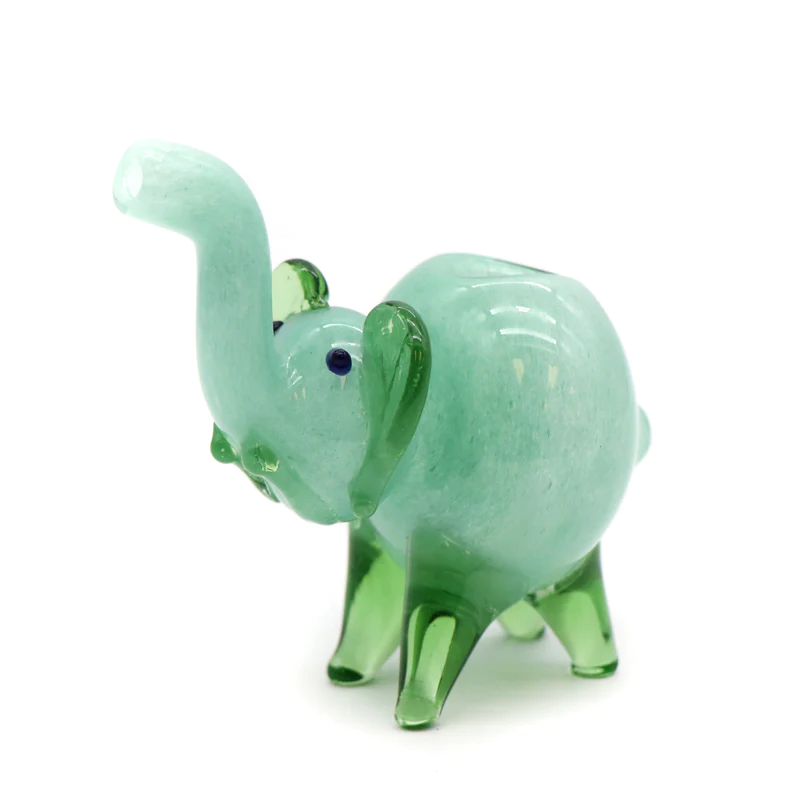 6" Two Tone Elephant Glass Pipe - Assorted Color