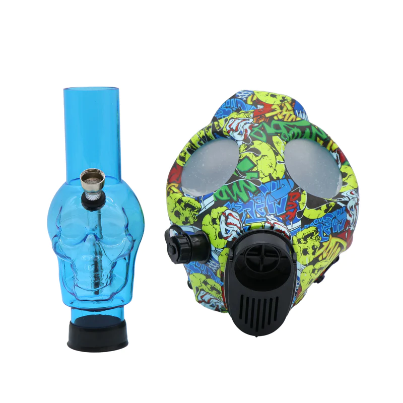Gas Mask with Acrylic pipe - Assorted Prints
