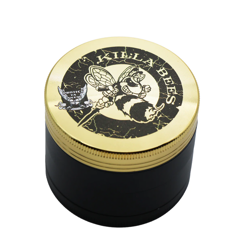 Protect Ya Neck Records - Killa Bees Yellow Logo, Licensed Metal Grinder - 56mm - 4-Piece