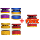 Buy 4 get 1 FREE - EC420 Double Clear Heavy Grinder - 65mm 4-Piece Assorted Colors