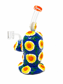 🌼💀 10" FLOWER POWER SKULL BONG 🌈✨