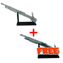 Buy 1 get 1 FREE - 27" Shot Gun Glass Water Pipe with Wooden Stand Assorted Color