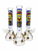 🍄 Psychedelic SpongeBob 14.5" Beaker Bong 🧽
