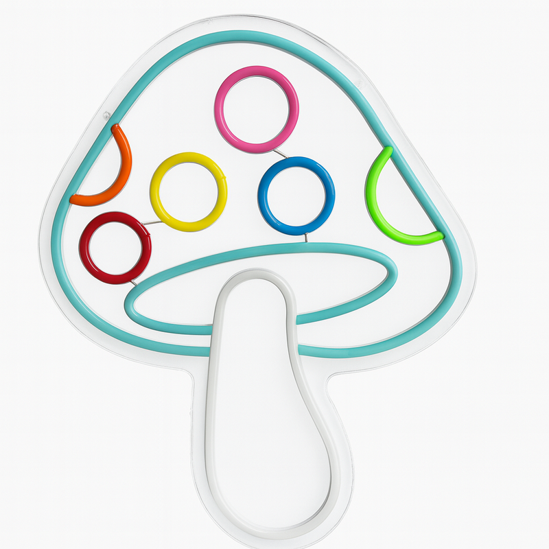 "High-Vibe" Shroom Glow Neon Light