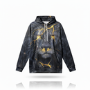Unisex Graphic Streetwear 3D Hoodie - Golden Strike Alpha Lion