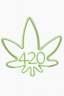 420 Leaf Glow Sign