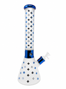 🔷💙 16" Blue Luxe Leaf Beaker Bong 💙🔷