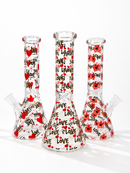 10" Valentine "Love" Beaker Bong Collection 💕✨