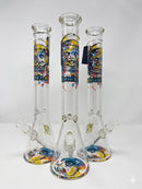🌈🐱18'' 7mm Heavy Duty PHOENIX STAR Space Cat Beaker Bong - Unique Artist Design
