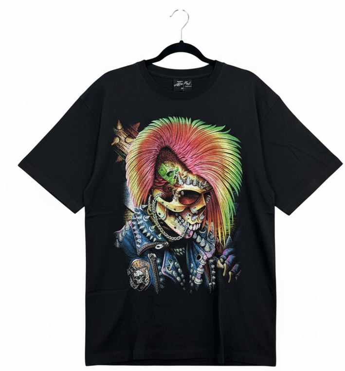 Unisex Graphic Streetwear T-shirt - Psycho Punk Rebellion