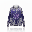 Unisex Graphic Streetwear 3D Hoodie - Purple Mandala Leaf