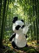 5.5" Angry Panda Silicone & Glass Water Pipe 🐼🔥