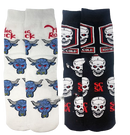 Licensed 2pk Funky Socks - Stone Cold vs. The Rock