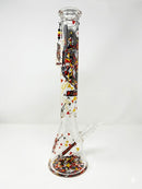 🐺✨18" 7mm Heavy Duty PHOENIX STAR Alpha Wolf Beaker Bong - Unique Artist Design