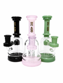 🌸 6.3" Pastel Tower Recycler Rig 🌿🖤💖