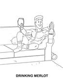 WoodRocket ADULTS DOING ADULT SHIT COLORING BOOK