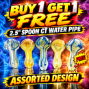 🔥Bundle Deal - Buy 1 get 1 FREE - 2.5 Spoon CT water pipe