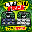🔥Bundle Deal - Buy 1 get 1 FREE - Glass Ashtray Display Case - Assorted Design