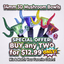 🔥Bundle Deal - BUY  2 FOR $12.99 ONLY - 14mm Male Mushroom Bowl - Assorted Designs