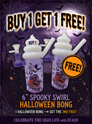 🔥Bundle Deal - 6" Spooky Swirl Halloween Bong