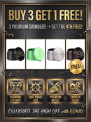🔥Bundle Deal - Buy 3 Get 1 FREE - EC420 Diamond Tooth Grinder - 63mm 4-Piece-Assorted Colors