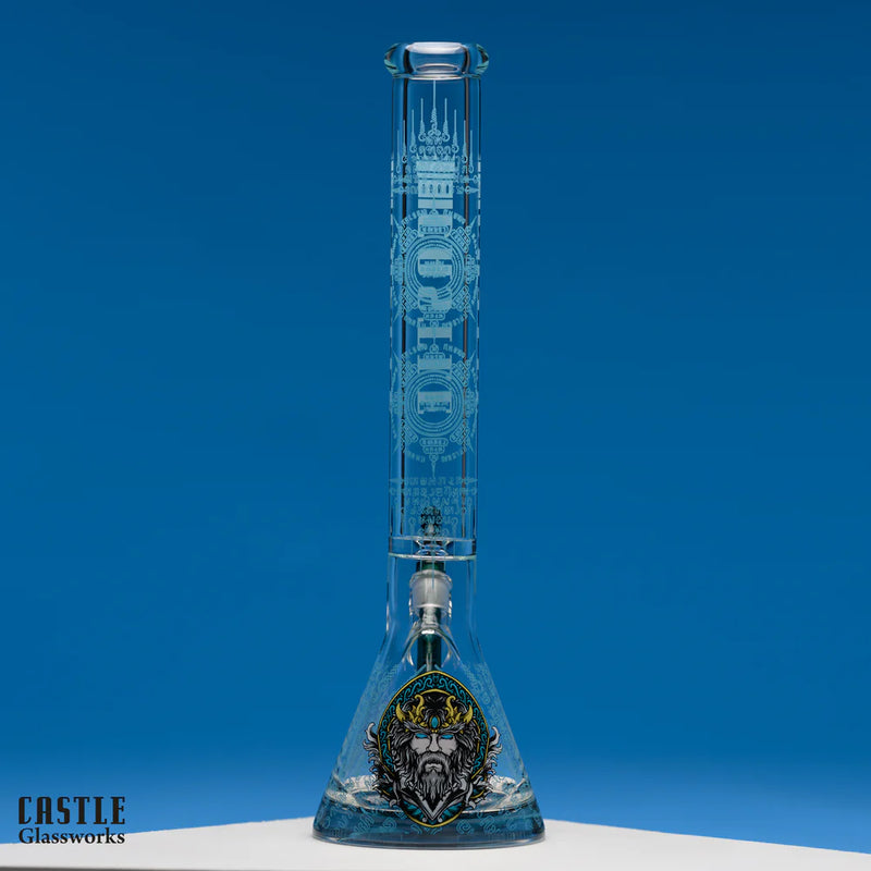 18” 9mm Castle Glassworks Viking Beaker