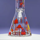 12” 9mm Castle Glassworks Shroomie Beaker