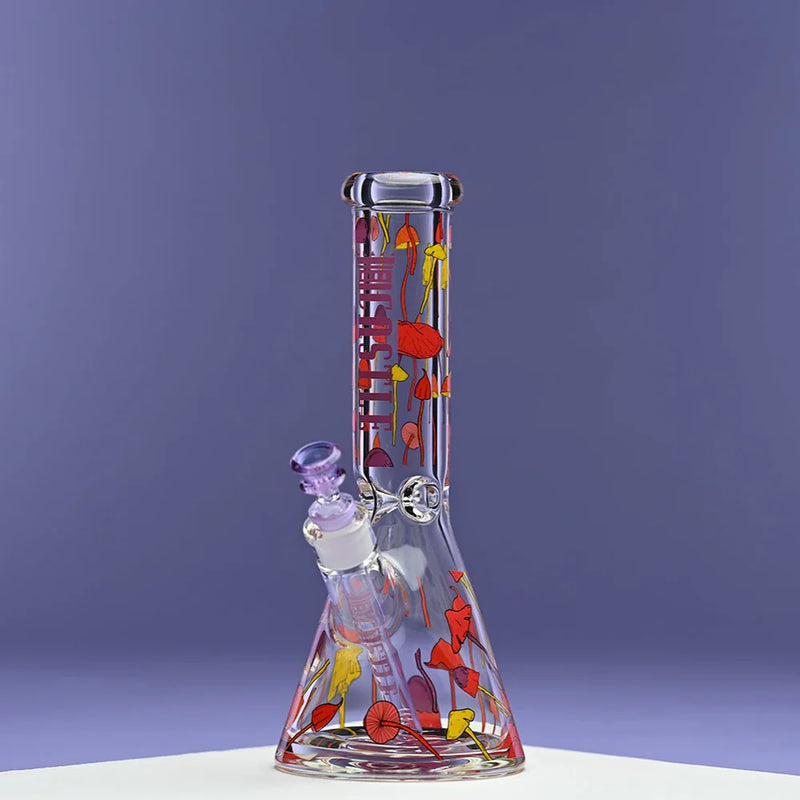 12” 9mm Castle Glassworks Shroomie Beaker