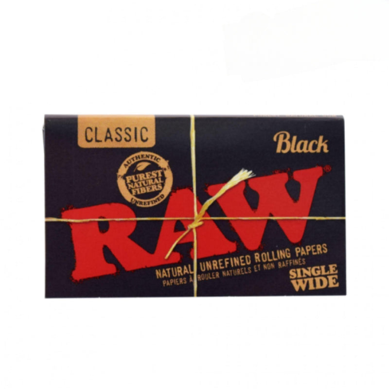 RAW Black Single Wide Double Window - 25 Packs/Box