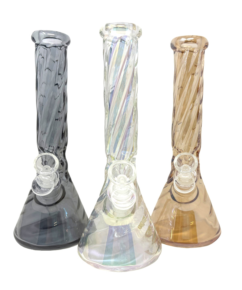 10" 5mm Twisty Glass Bong