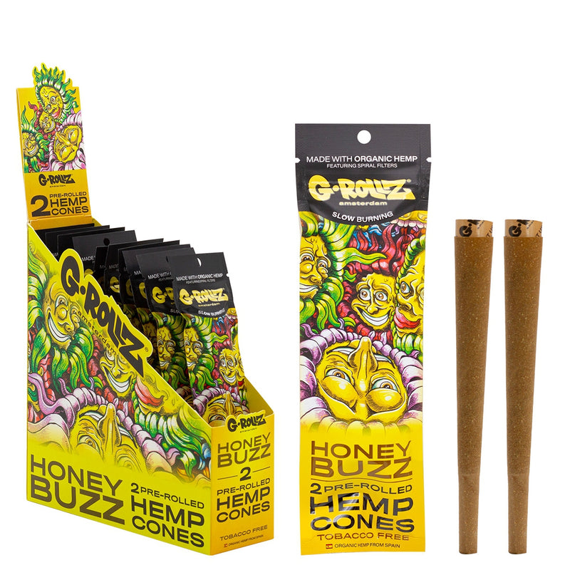 G-ROLLZ 2x Pre-Rolled Hemp Cones - 12 Packs/Display