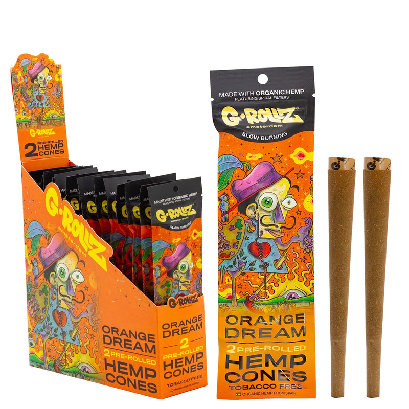 G-ROLLZ 2x Pre-Rolled Hemp Cones - 12 Packs/Display